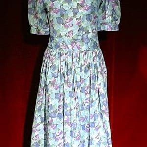 Robe à fleurs années 80